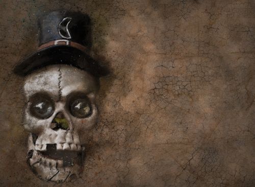 skull halloween background