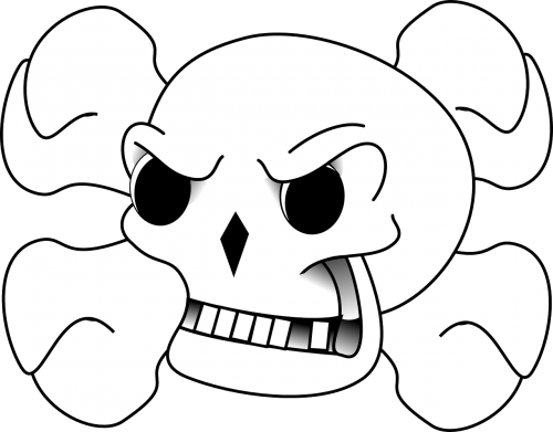 skull crossbones danger