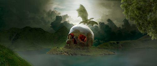 skull  dragon  swamp