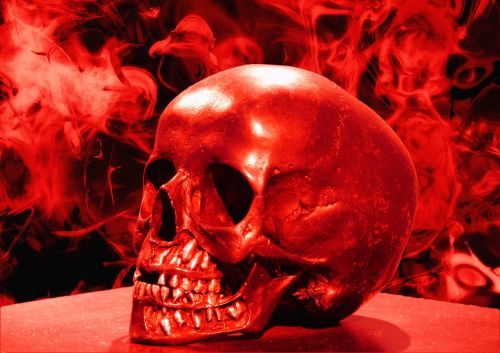 skull skull and crossbones smoke