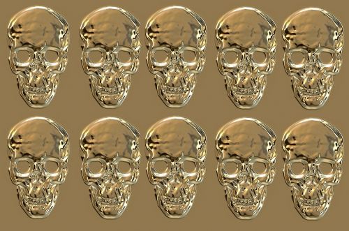 skull and crossbones skull pattern