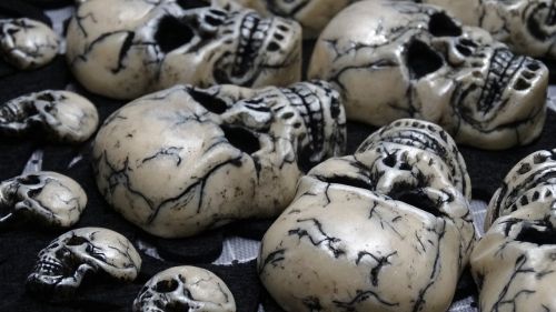 skulls hand made art soap halloween