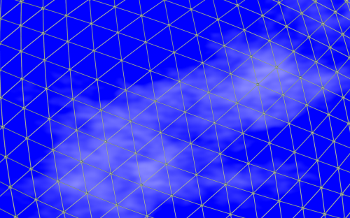 sky clouds grid