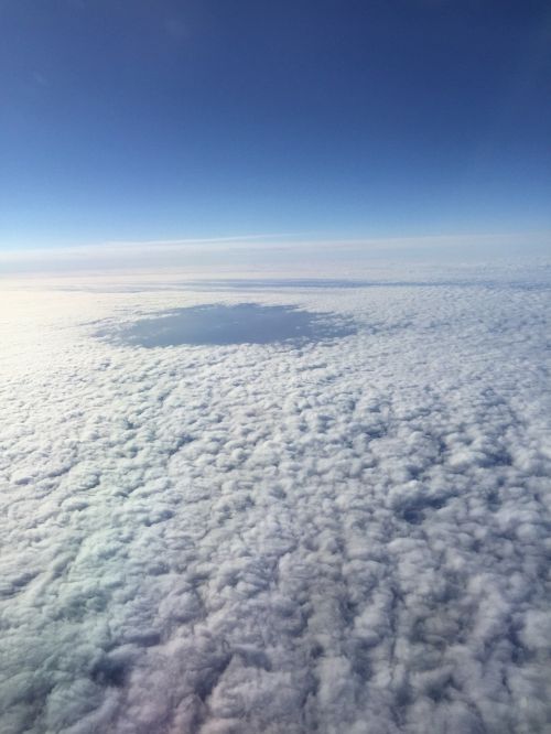 sky clouds lake