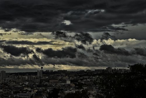 sky gloomy clouds