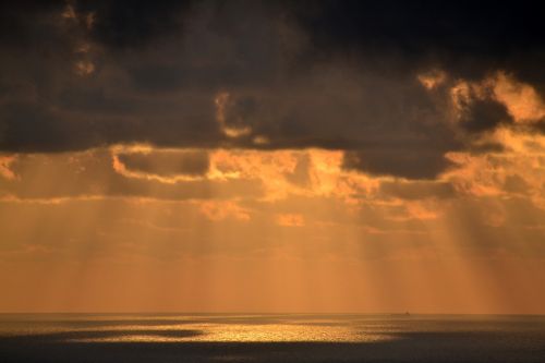 sky clouds sea