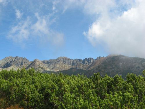 sky clouds mountains