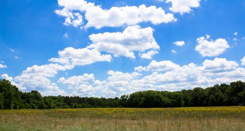 sky farm clouds