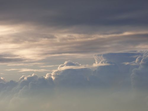 sky clouds evening