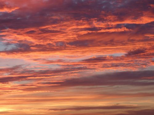 sky sunset clouds