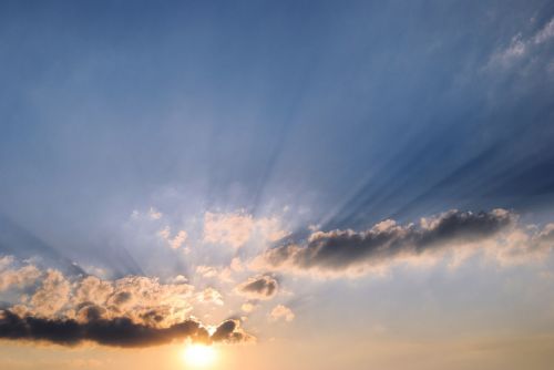 sky clouds sunset