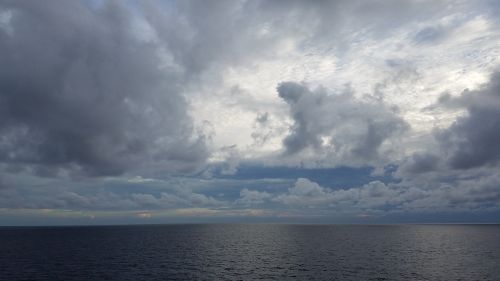 sky clouds ocean