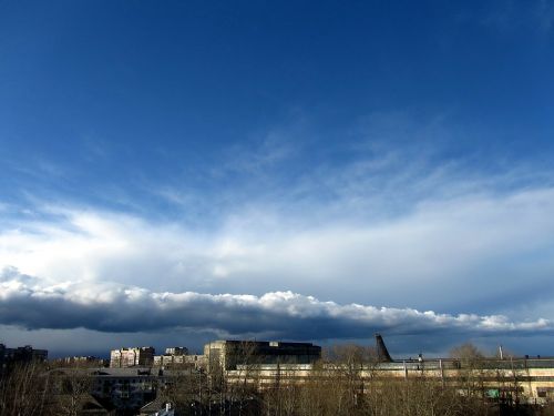 sky thunderstorm city