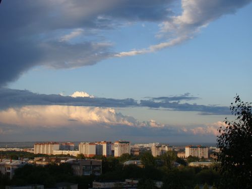 sky after the rain clouds