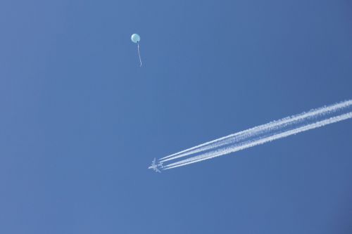 sky blue aircraft