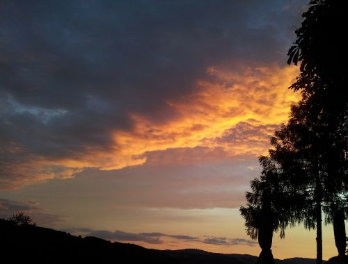 sky sunset clouds