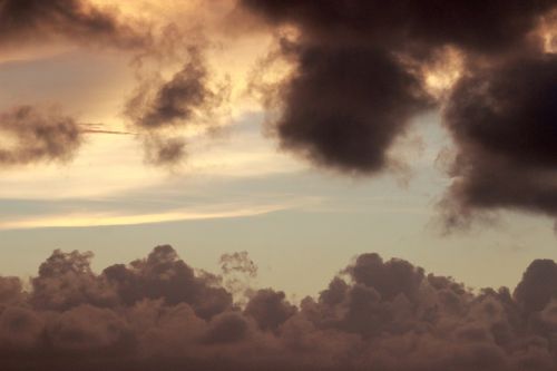 sky clouds sunset