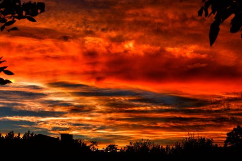 sky clouds sunset