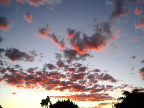 sky clouds scattered