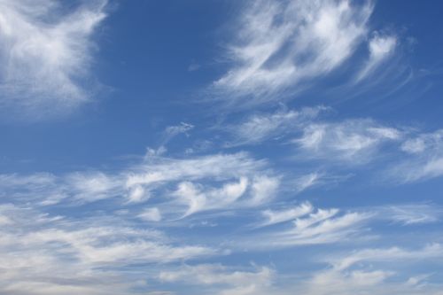 sky blue blue sky clouds