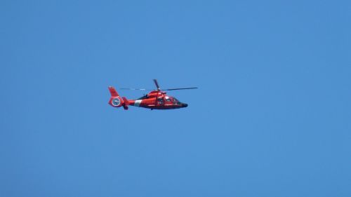 sky helicopter red