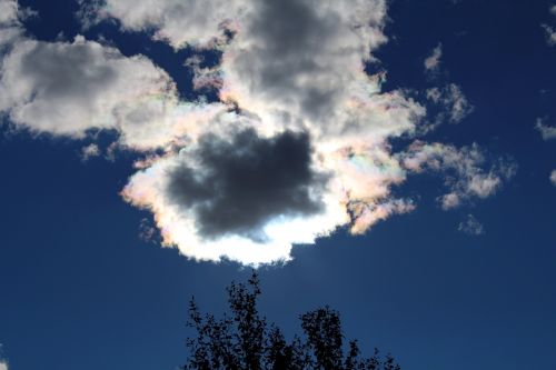 sky rainbow cloud