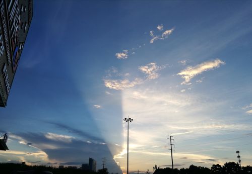 sky sunset lamp holder
