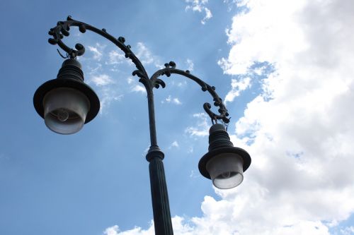 sky lamp clouds