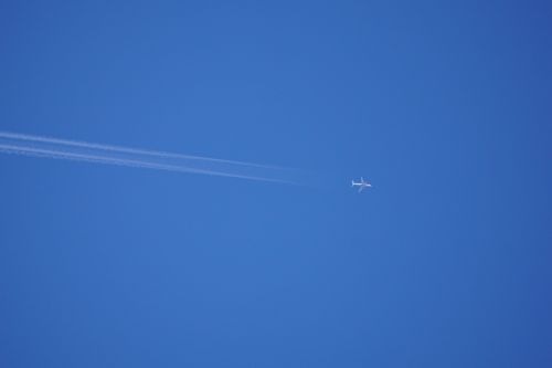 sky blue aircraft