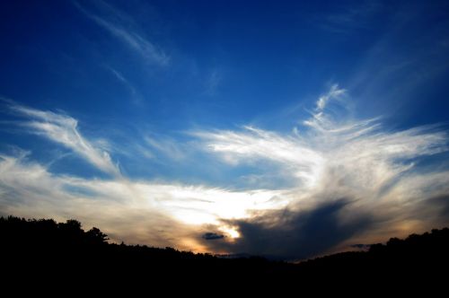 sky clouds sunset