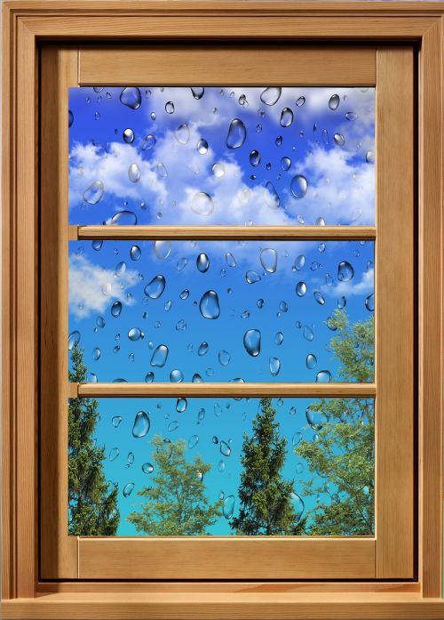 sky window rain