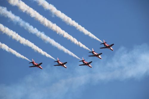 sky airplane airshow