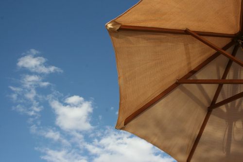 sky blue parasol