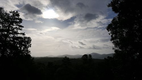 sky mountains nature