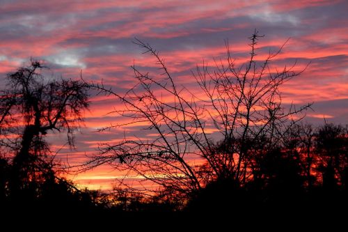 sky afterglow sunset