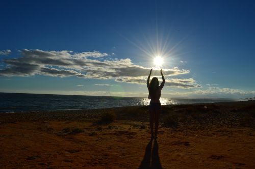 sky sunset sea