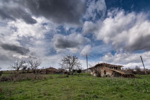 sky panoramic grass