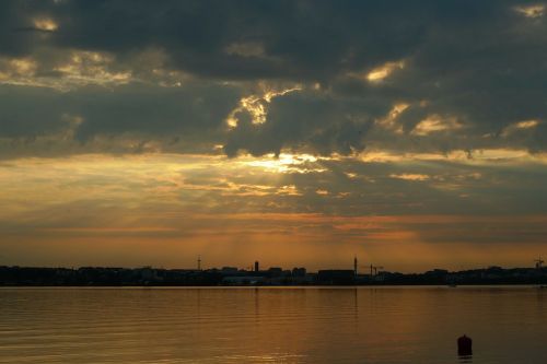 sky clouds sunset