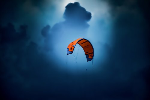 sky  kite board  kite