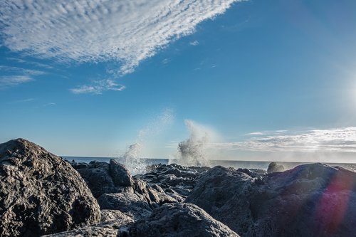 sky  sea  rock