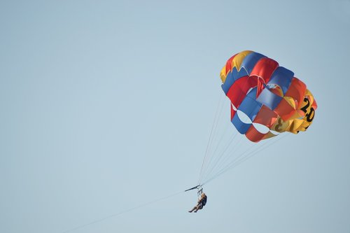sky  parachute  adventure