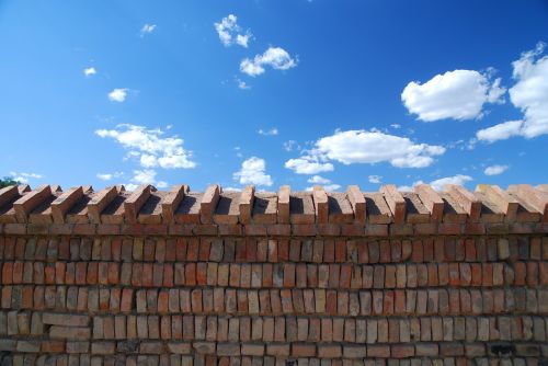 sky brick wall