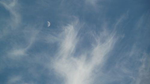 sky moon clouds