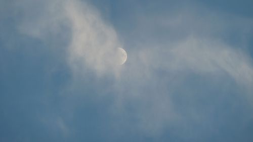 sky moon clouds