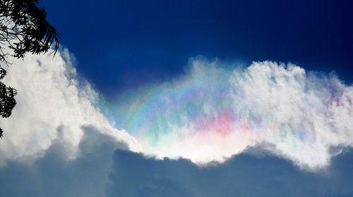 sky  rainbow  clouds