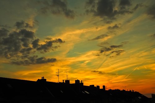 sky  clouds  sunset