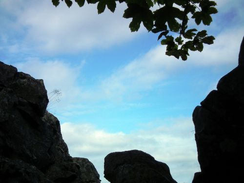 sky rock stone