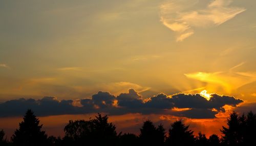 sky afterglow evening sky