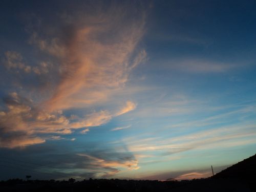 sky twilight abstract colors