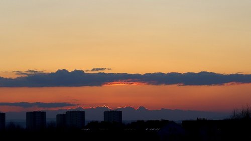 sky  clouds  west